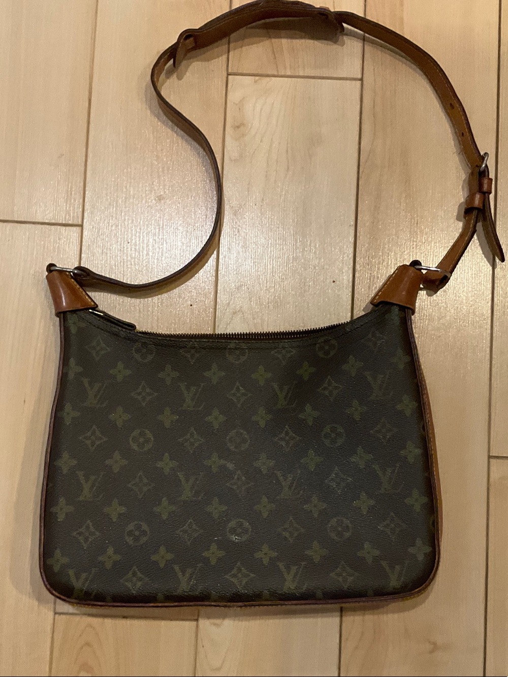 Vintage  Louis Vuitton Monogram Boulogne Bag in Dark Brown and Tan